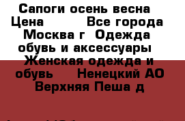 Сапоги осень-весна › Цена ­ 900 - Все города, Москва г. Одежда, обувь и аксессуары » Женская одежда и обувь   . Ненецкий АО,Верхняя Пеша д.